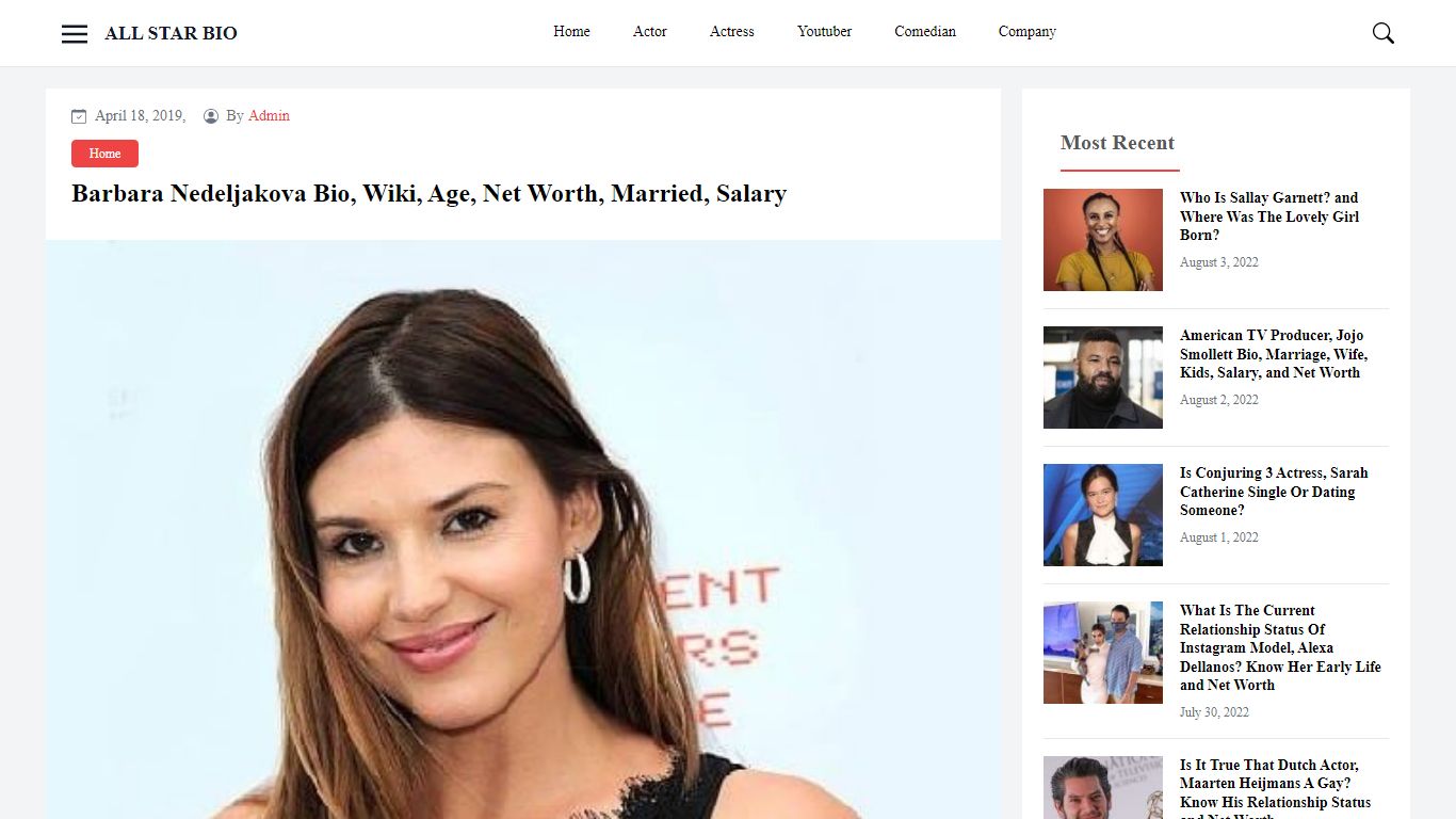 Barbara Nedeljakova Bio, Wiki, Age, Net Worth, Married, Salary